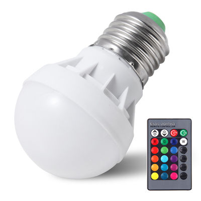 RGB kleurveranderende Gu10 gloeilampen Dimmable E12 3W LED gloeilamp helder